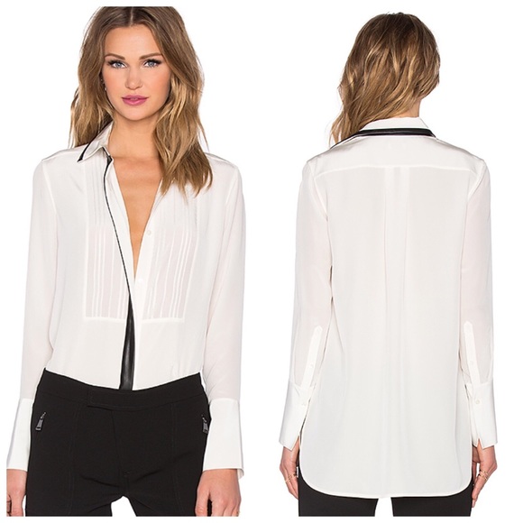 Vince Tops - Vince silk button up blouse size 4